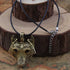 Collier Loup Égyptien (Acier)